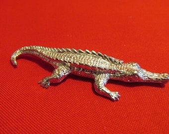 Pewter Alligator Figurine