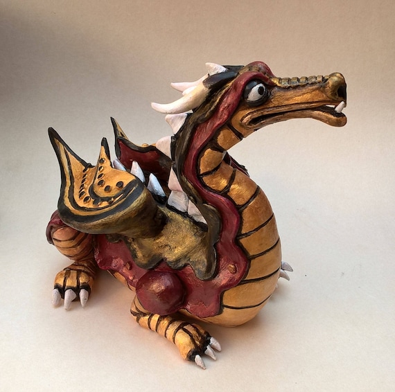 Dragon pottery dragon sculpture Handcrafted Ceramic