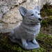 cement corgi statue