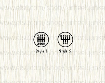 Shift pattern decal | Etsy