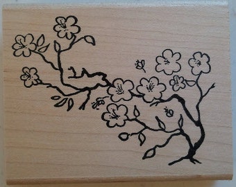 Cherry Blossoms Rubber Stamp - 17F04