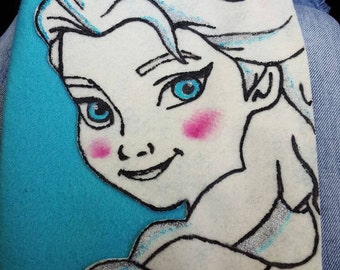 Frozen Elsa and olaf favor bags.