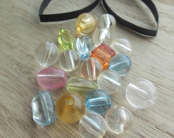 set of 20 plastic beads