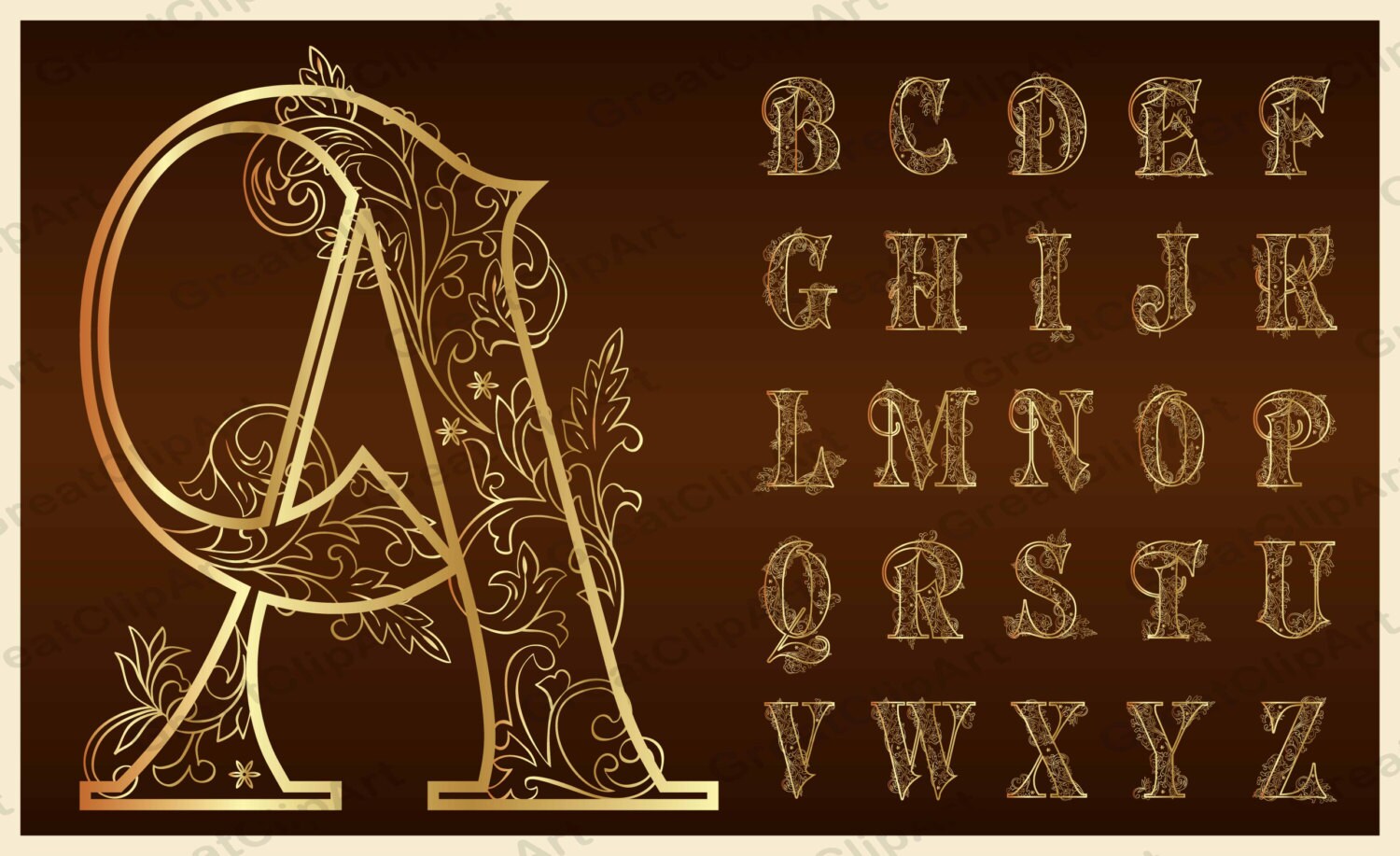 26 gold verzieren Alphabet Gold Buchstaben Gold Zahlen