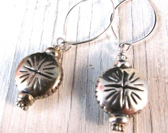 ETCHED Sterling Silver Earrings