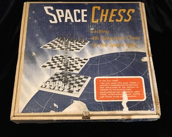 Space Chess - Exciting 4th Dimension - 1969 - Play Chess Like Spock