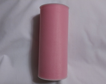 Pink Tulle, Pink Tulle Roll, Pink Tulle 25 yards, 6 inch tulle, 6 inch tulle roll, Tulle, Tulle Fabric, Tutu Tulle, Wedding Tulle