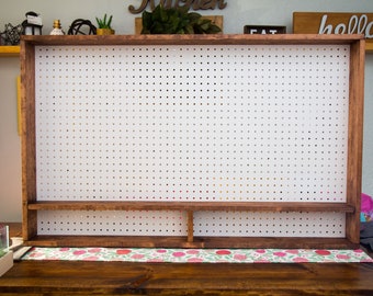 Peg Board Organizer for Craft Tools Pegboard Craft Room Organization