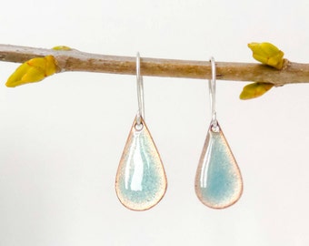 Turquoise rain drop earrings