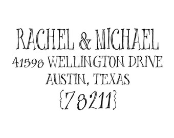 Whimsical Return Address Stamp