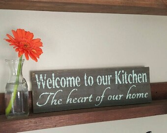 Farmhouse Decor, Kitchen Decor, Farmhouse Kitchen, Country Kitchen, Welcome to Our Kitchen, Country Home Decor, Housewarming Gift Idea