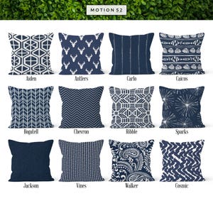 Navy Blue Pillow Cover, Decorative Throw Pillow Covers, Euro Pillow Sham 16 x 16, 18 x 18, 20 x 20, 22 x 22, 24 x 24, 26 x 26