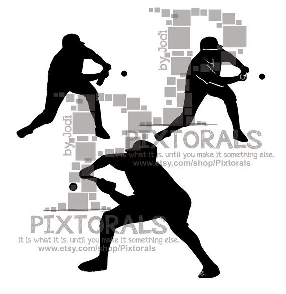 Baseball / Softball Clip Art of Bunt PNG Transparent
