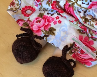 Waldorf Doll Shoes 16 inch Waldorf Doll Shoes **Cinnabar**