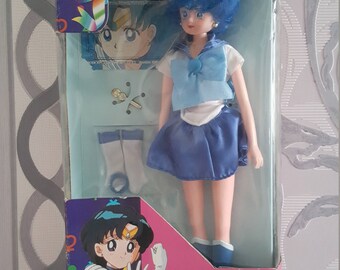 Sailor Mercury Ami European Figur Doll - Sailor Moon Manga Anime 1992 - Very Rare