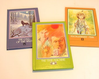 Raintree Publishing Books Set of Three, H G Wells, Mark Twain, Jack London