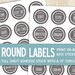 15 printable spice labels round circle sticker
