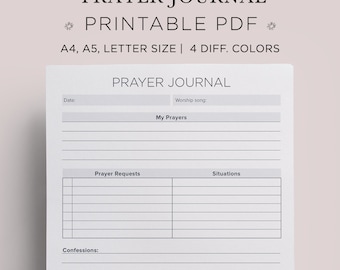 Prayer planner | Etsy