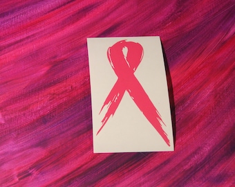 Awareness Ribbon (V6) Vinyl Decal
