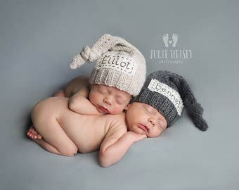 Personalized newborn hat, newborn name hat,newborn monogram hat,personalized newborn gift, newborn props,monogram baby hat,hospital baby hat