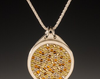 Micro Mosaic Pendants, Micro Mosaic Jewelry, Sunburst Pendant - Micro Mosaic Collection