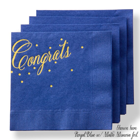 CONGRATS Cocktail Napkins Congratulations Graduation