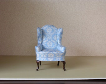 Dollhouse Miniature Wing Chair