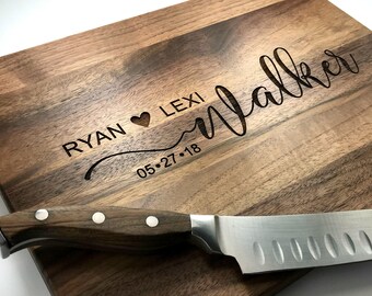 Personalized Cutting Board - Engraved Cutting Board, Custom Cutting Board, Wedding Gift, Housewarming Gift, Anniversary Gift, Christmas Gift
