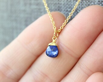 Lapis Lazuli Gold Necklace