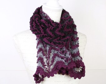 Knitting Shawl,Purple,Gray, Black,Perfect for winter,