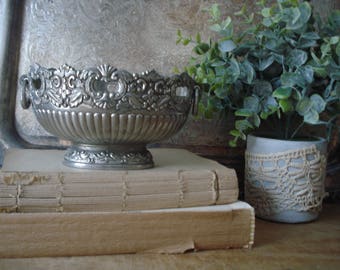 Vintage Silver Bowl/Ornate Silver Bowl