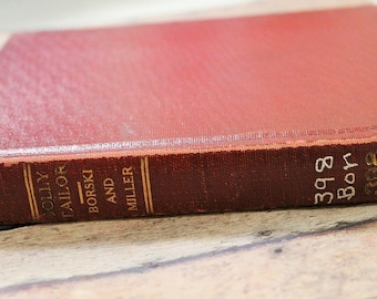 The Jolly Tailor-First edition book-rare book-Lucia Merecka Borski-1928 copy First edition-hard to find book-Antique Library-Polish Folklore