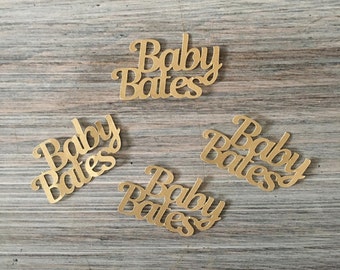 Custom Name Confetti, Personalized Customized Confetti, Script Word Confetti, Birthday Confetti, Baby Shower Confetti, Name Reveal Confetti