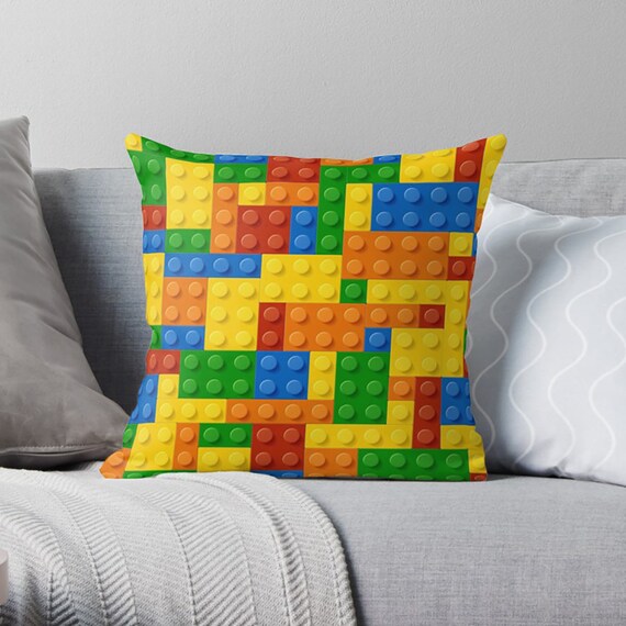 Lego Pillow Lego Throw Pillow Lego Gift Cool Teen Gifts
