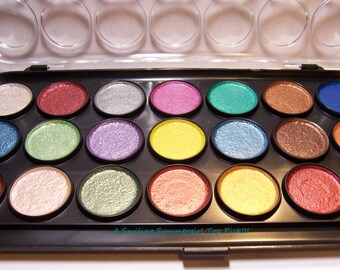 21 Color Pearlescent Metallic Watercolor Paint Set Add Shimmer and Dimension to Art