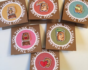 Mini thank you notes - Thank you mini notes - Mini notes thank you assortment