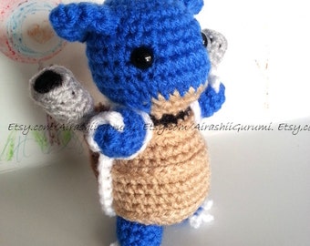 Blastoise Crochet Chibi Pokemon Amigurumi Plush