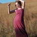 Dip Dyed Goddess Dress, American Grown Organic Cotton Jersey Dress, Long Slip Dress, Eco Friendly Summer Dress