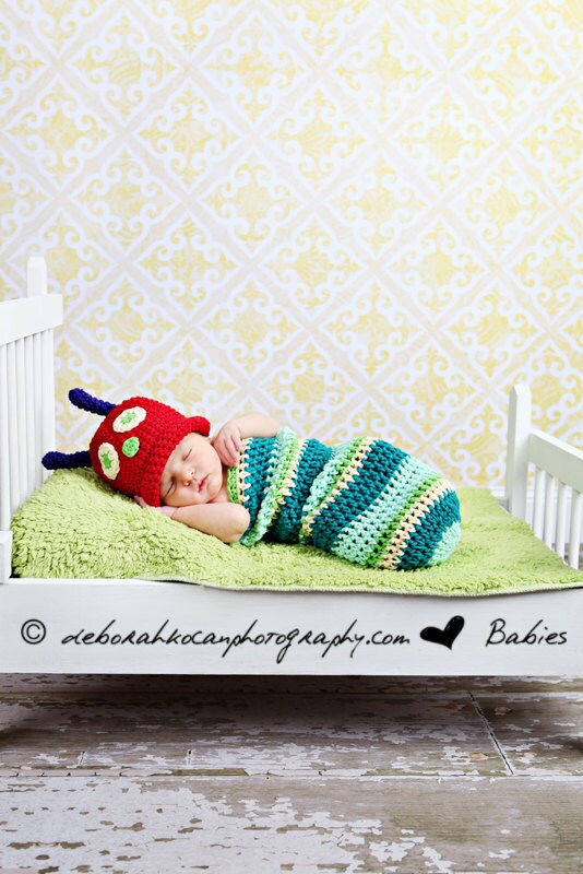Caterpillar Photo Prop Newborn Baby Costume Baby Halloween