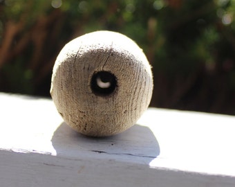 Unique Driftwood Cylinder with Natural Hole - Air Plant Holder , Natural Home Decor , Drift wood Sculpture