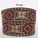 Lace embroidered medieval jacquard width 35 mm