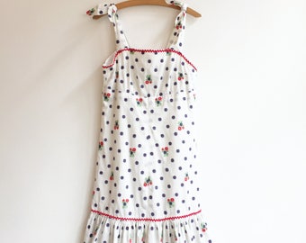 Vintage farm summer hippie bohemian beach dress XS/XXS