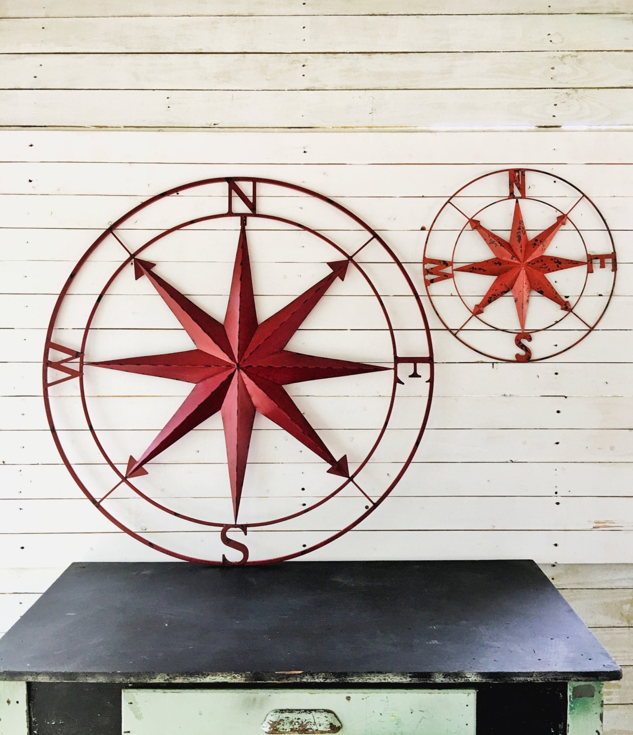 Nautical Wall Art Metal Wall Compass Metal Wall Art