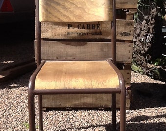 REDUCED Vintage French Child's School chair / French Chair / School Chair / Childs Chair /Vintage school chair / French Kids Chair