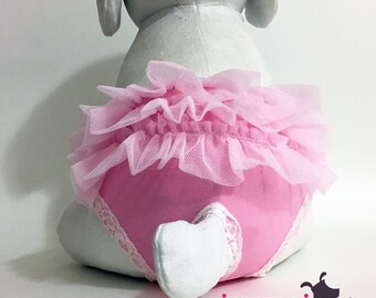 Pink Ballerina Tutu Female Dog Diaper Cover