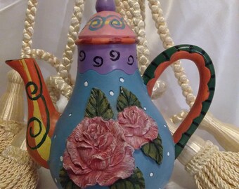 Teapot Art Milson and Louis Hand-painted