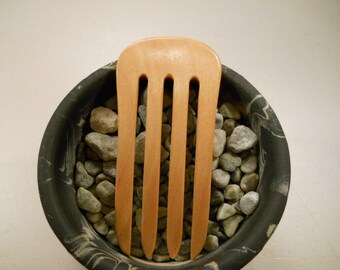 4 prong madrone wood hair fork