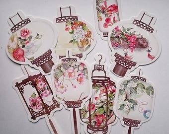 Little postcards of Chinese lanterns