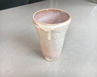 Pale Orange and White Vase