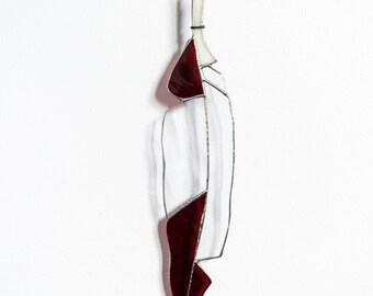 SALE 20% Stained Glass Feather (Original 40.00)
